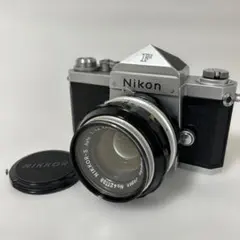 Nikon Ｆ　ニコン　アイレべルボディ　シルバー　ニッコール　レンズ付きのサムネイル