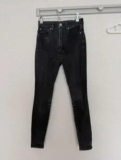 MOUSSY ブラック スキニージーンズ　24インチ