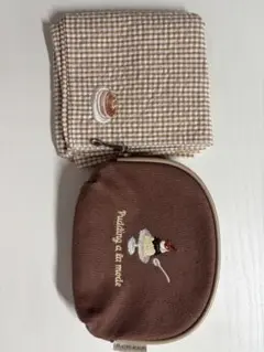 ポーチ ハンカチ ハラペコレトロ プリン パンケーキ