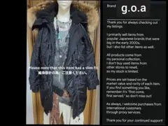 goa archive y2k Military bono N-3B black