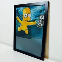 【黒額付きポスター】シンプソンズ ネバーマインド ニルバーナ13(新品)