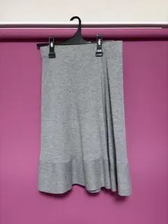 any SiS グレー ニット フレアスカート