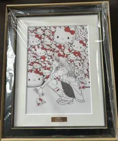 未開封］刺繍アート 着物富江×Hello Kitty ハローキティ 伊藤潤二