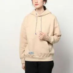VANSバンズ★パーカー★ベージュ★リバーシブル 裏毛 スウェット フーディー