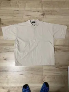 HARE ベージュ ハーフジップシャツ