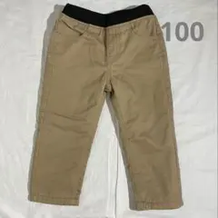 暖かカジュアルパンツ 100cm ゴムウエスト　秋冬　フリース　長ズボン