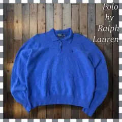 ポロバイラルフローレン 刺繍ワンポイント ラムウール ニットXL