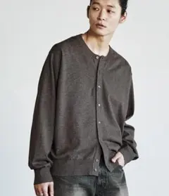 T/C CREW COMPACT CARDIGAN / アッシュブラウン 完売品
