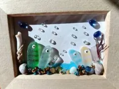 シーグラスアート 　海の生き物 　チンアナゴ