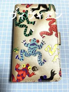 ヴィヴィアン【iPhone13】フロッグシリーズ　手帳型スマホケース　金運