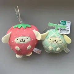 サンリオフルーツきぐるみマスコット い ちご メロン ポムポムプリン