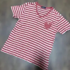 BURBERRY BLACK LABEL 半袖Tシャツ ボーダー　麻100％のサムネイル