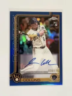 【Isaac Collins】/150 Topps chrome RC Auto