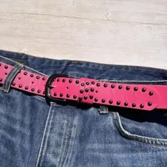 スタッズ ベルト スケーター y2k SK8 ピンク 平成 メンズ レディース