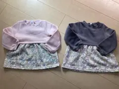 しまむら購入⭐︎色違いトップス2枚セット⭐︎サイズ90