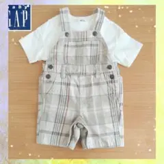 baby GAP チェック オーバーオール