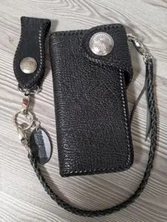 トラッカーウォレット　ミドル　姫路レザークロコ　　型押し　ykkエクセラzip トラッカーウォレット ミドル 姫路レザークロコ 型押し ykkエクセラzip