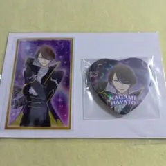 加賀美ハヤト　ピュア★缶バッジ＆チェキ風カードセット　エイプリルフール2023