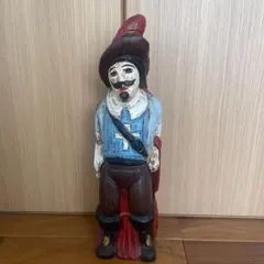 海外旅行お土産 木彫りのワインボトルケース スペイン ドン・キホーテ