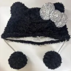 ユニバ　USJ カチューシャ　ファンキャップ　ハローキティ　黒