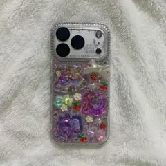 iPhone17proケース iPhoneケース デコ電 ほっぺちゃん シール