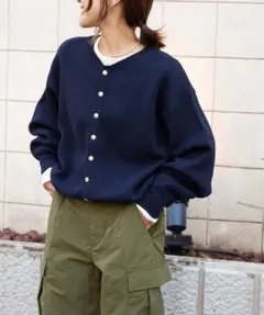 k*︎様 バビロン パイルショートシャツブルゾン ネイビー - メルカリ