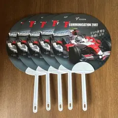 TOYOTA うちわ 5枚セット F COMMUNICATIONS 2007のサムネイル