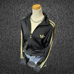 00s adidas ビッグ刺繍ロゴ トラックジャケット HIPHOP平成ギャル