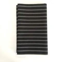 黒ストライプ綿生地 110×130 ハンドメイド布 はぎれ
