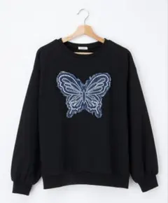 ❗最終価格❗INGNIバタフライ貼付スウェットチュニック