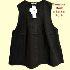 【Cross×Linen】ピンタックベスト☆リネンベスト☆ブラウス☆チュニック