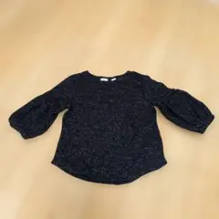 GAP KIDS バルーン袖長袖シャツ XS ダークグレー