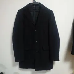 Eight Rabbit ウール混 チェスターコート黒 M