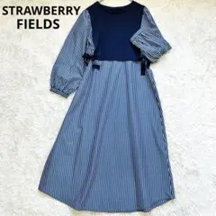 STRAWBERRY FIELDS ティアードフレアデニムロングワンピース STRAWBERRY FIELDS ティアードフレアデニムロングワンピース - メルカリ