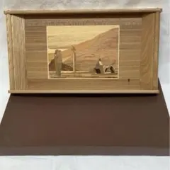 木製トレー 長手盆 お盆 トレー 木象嵌 木画 おしゃれ アンティーク