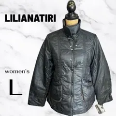 新品✨【LILIANATORI】ハイネックダウンジャケット　軽密　収納袋付　L