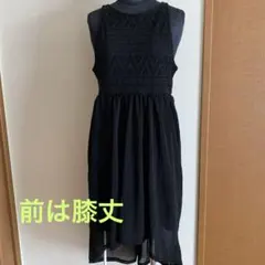 新品H&M DIVIDED ノースリーブ 黒ワンピースのサムネイル