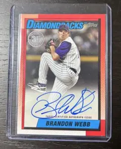 2025 Topps Brandon Webb 直筆サインカード