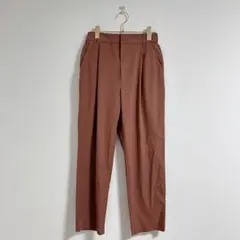 【ビューティーアンドユース】ブラウン スラックス パンツ ベルトループ付き M