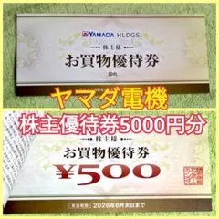 ★ヤマダ電機★5000円分★株主優待★