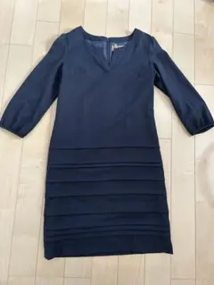 フォーマルワンピース　紺　ネイビー