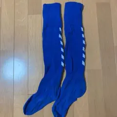 サッカーソックス青
