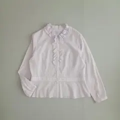 美品！　ニューヨーカー　長袖　フリル　ブラウス　シャツ　大きいサイズ