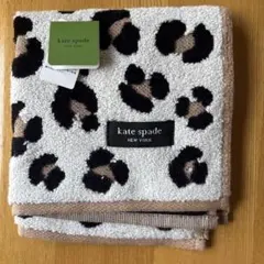 kate spade ヒョウ柄ハンカチ 25cm
