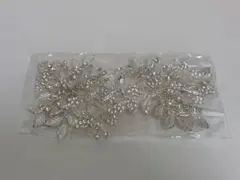 ヘアアクセサリー ヘッドドレス リーフ　ビジュー　 ブライダル　結婚式