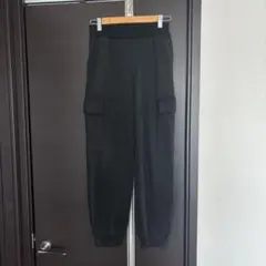 160cm カーゴパンツ ジョガーパンツ キッズジュニア ブラックしまむら