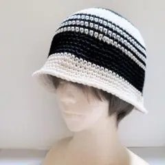 クラッシャーハット バケットハット 帽子 グランジ 古着 クロシェハット 110