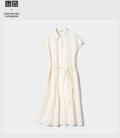 リネンブレンドシャツワンピース　ユニクロ　Mサイズ
