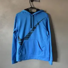 NIKE ナイキ THERMA-FIT サーマフィットパーカー 裏起毛 青 M