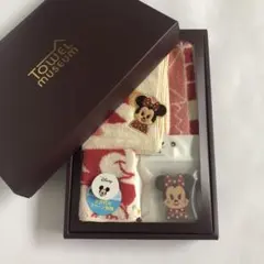 ディズニー　フード付バスタオル　3点セット